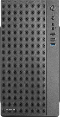 Корпус Micro ATX, передня сітка, USB 3.0, чорний, 6