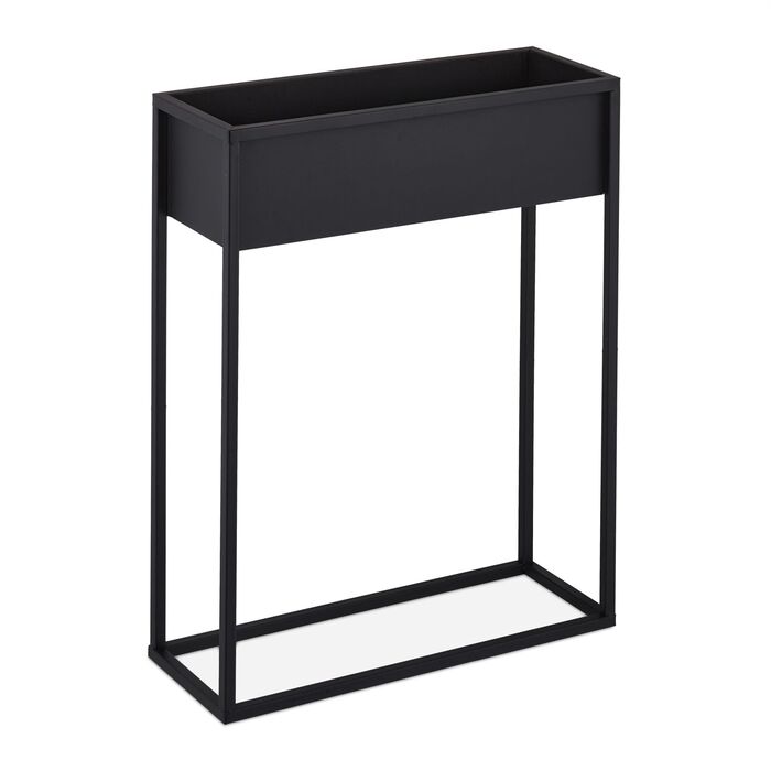 Підставка для квітів Relaxdays з металу, чорного кольору