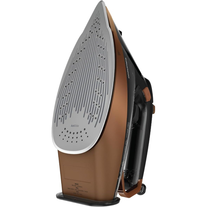 Праска Grundig SI 8050 з датчиком руху SteamSense, 3000 Вт, керамічна підошва, автоматичне відпарювання, Drip Stop, чорно-коричневий колір