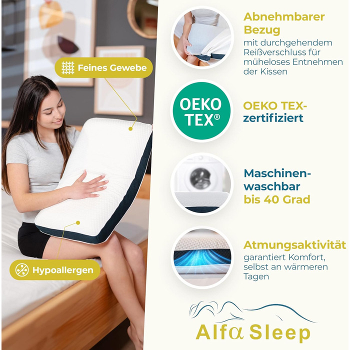 Ортопедична подушка [The Flow Pillow] з Memory Foam для шиї та спини. 2-в-1, для сну на боці та на спині. Зручна підтримка шиї, індивідуальний комфорт