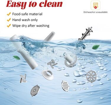 Електрична м'ясоподрібнювач Fleischwolf 2800W, 3 диски, з насадкою для ковбаси, потужність 2800 Вт, швидкість подрібнення 1,5 кг/хв (червоний)