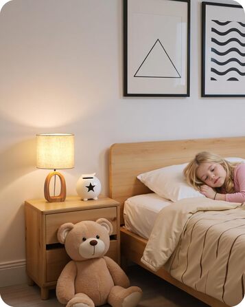 Дерев'яна торшерна лампа GOEBLESON для спальні, вітальні, готелю. Сучасний дизайн, кольор сірий, E27, LED 2700K, кільцева форма, ZME07TLD05N1