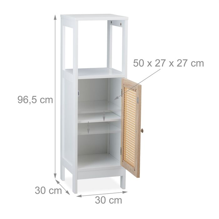 Шафка для ванної кімнати Relaxdays з 3 відділеннями