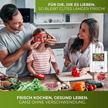 Вакууматор для продуктів BACHWERKE з шириною шва 32 см, вакуумний пакувальник з набором пакетів та запасним різаком