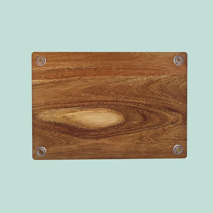 Набір дерев'яних обробних дощок Relaxdays (3 шт.) зі стійкою