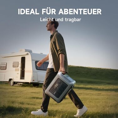 Powerstation ALLPOWERS R1500 Lite: портативна електростанція 1056Wh LFP, 4x 1600W AC, сонячна панель, швидка зарядка, резервне живлення для кемпінгу, RV, невідключеності