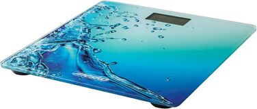 Цифрові ваги для ванної кімнати Mesko MS8156 високої точності, ексклюзивний скляний дизайн ваг для ванної кімнати, РК-дисплей, до 150 кг, декоративна платформа із загартованого скла, автоматичне вимкнення