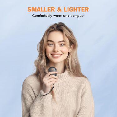 Електричні грілки для рук 2 шт. 5000 mAh, роздільні, з магнітом, швидкий нагрів, багаторазові з шнурком, ультракомпактні для активного відпочинку взимку