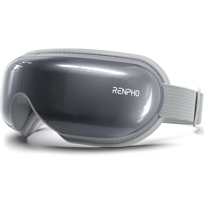 RENPHO Eyeris 1 Масажер для очей з підігрівом, вібрацією та Bluetooth, маска для очей від темних кіл та сухості, покращує сон, подарунок, зелений (сірий)