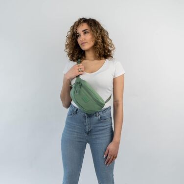 Поясна сумка для жінок і чоловіків - Ben - Сумка на пояс з сумки на стегнах для повсякденного дня, фестивалів і спорту - Високоякісна сумка на стегнах Сумка через плече - водовідштовхувальна (шавлія зелена)