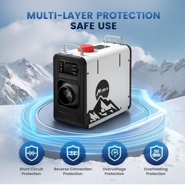 Дизельний автономний опалювач 8kW Blazecore Station 2 (12/24V) з Wi-Fi, адаптер 220V, 10-рівнів регулювання температури, для авто та вантажівок