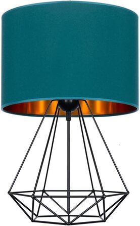 Настільна лампа - приліжкова лампа - настільна лампа - дизайнерська лампа лампа для спальні вітальні офісу - сучасна лампа настільна лампа з серії TAD30-N1 - (бірюзова)