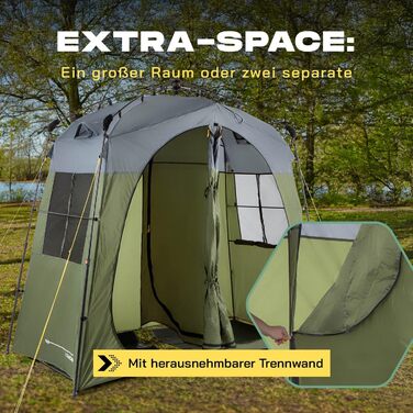 LUMALAND Преміум душова кабіна | Намет для туалету для використання в приміщенні та на вулиці | Мобільний передягальня та намет для зберігання | Намет для фотографії тварин | Ідеально підходить для кемпінгу, фестивалів та риболовлі | Водонепроникний та ві