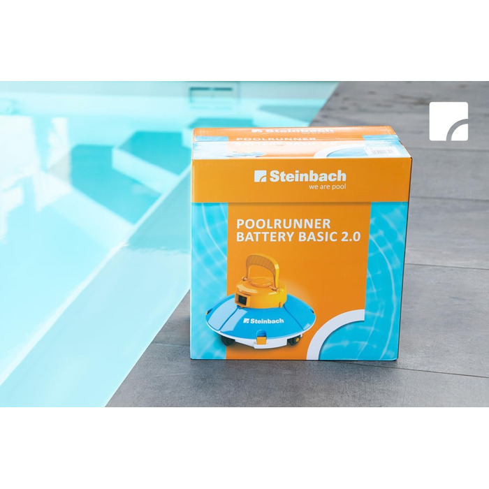 Бездротовий пилосос для басейну Steinbach Poolrunner Battery Basic 2.0, до 10 м², до 60 хв, для солоної води