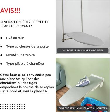 Чохол для прасувальної дошки Encasa XO Mini з потовщеною підкладкою, однотонний, гумкою (підходить для стандартних дошок 125x39 см), з відбиттям тепла - Білий L