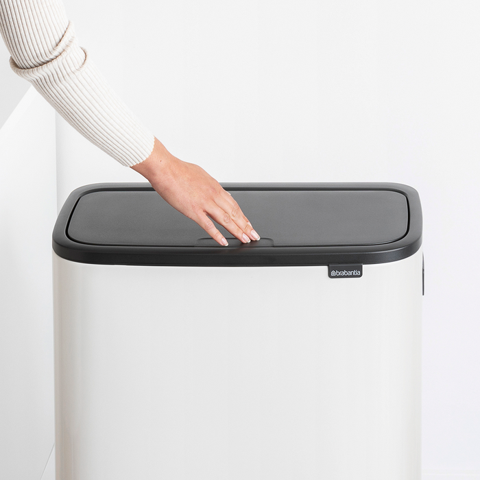 Бак для сміття Brabantia Bo Touch Bin Hi 30+30 л (130601), Білий, 60