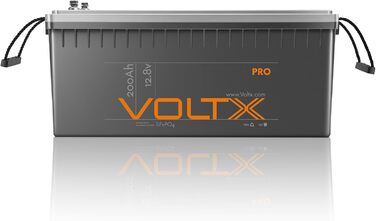 Літієва батарея VoltX LiFePO4 200Ah 12V 2 упаковки, 200A BMS, 4000 циклів зарядки, заміна свинцево-кислотного продукту