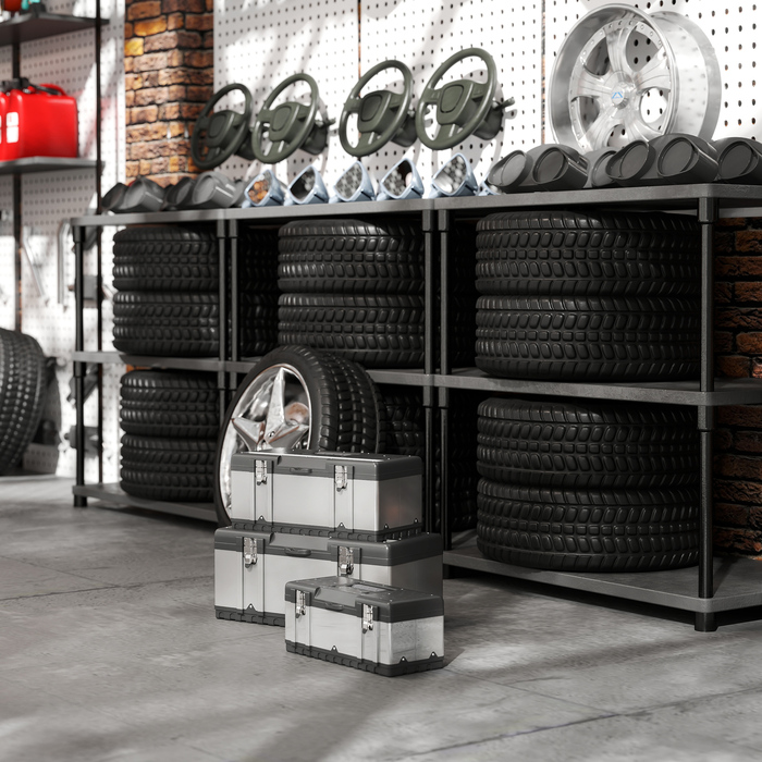 Набір інструментів у кейсі (3 шт.), нержавіюча сталь, пластик, сріблястого кольору