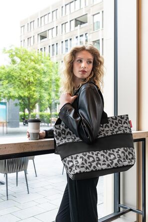 Сумка-шопер Reisenthel Shopper E1 - велика містка сумка для покупок, Leo Nero