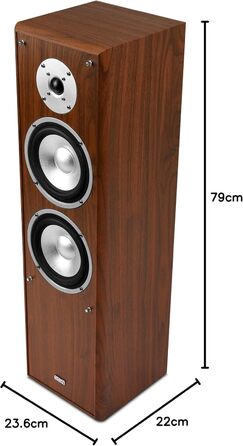 Підлогова акустика Mohr SL10, HiFi звук, горіх, 1 пара