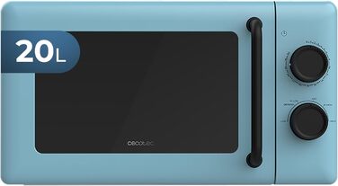 Мікрохвильова піч Cecotec Proclean 3010 20 л, 700 Вт, механічна, 6 режимів, розморожування, таймер 30 хв, синя