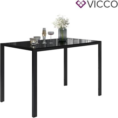 Обідній стіл Vicco Grand, 120x75 см, чорний