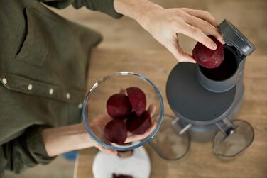 Kenwood PureJuice Pro JMP85.00SI: повільний соковитискач для свіжих соків, сріблястий