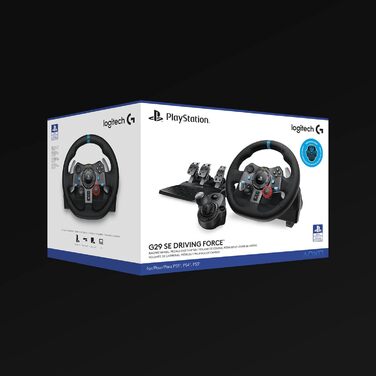 Logitech G29 Driving Force Racing Wheel – Ігровий кермо з Force Feedback для PS5, PS4, PC, Mac. Чорний