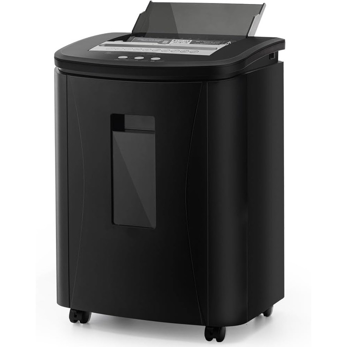 Автоматичний шредер для документів з мікрорізом: 150 аркушів, P-4 безпека, 40 хв роботи, 25 л контейнер, тихий, портативний, для дому, офісу, шкіл, бізнесу