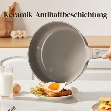 Набір каструль Redchef Keramik Induktion, 11 предметів, з кришкою, нержавіюча сталь, сірий