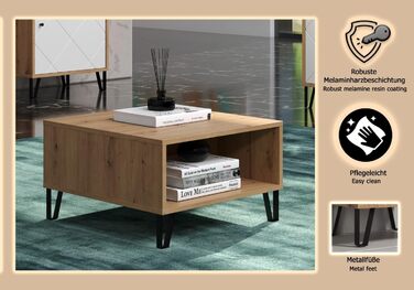 Тренттим Смарт Лівінг - Тумба з 2 дверцятами та 4 відділеннями, Artisan Eiche/Weiß, 60 x 37 x 60 см