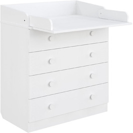 Комод для переодягання Shefa Kids 800 білий - якісний комод з пеленальним столиком для дитячої кімнати
