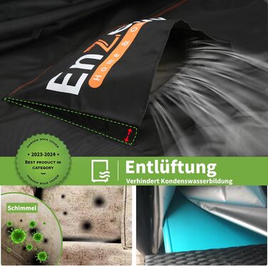 Водонепроникний чохол для садово-патіо меблів Enzeno, 250x210x90 см (прямокутний)