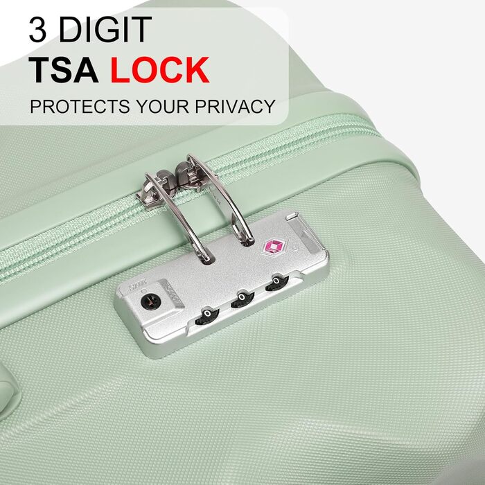 Набір валіз Sea Choice Hardshell Trolley 5шт. з TSA замком, колесами 4 шт. (55/65/76 см), рожеве золото. В комплекті: сумка для подорожей, косметичка. Розміри: M, L, XL