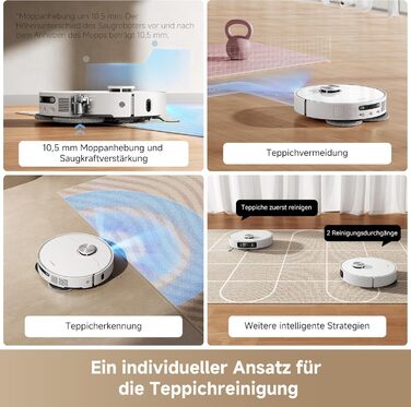 Робот-пилосос Dreame L10s Ultra Gen 2 з функцією миття, технологія RoboSwing™, потужність 10000 Pa, режим для тварин, автоматична станція, глибоке очищення килимів