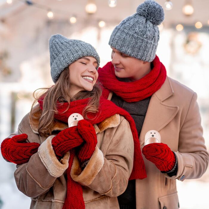 Електричні грілки для рук COTOP, 6000mAh, 2 шт. - USB-C, 3 режими нагріву, для жінок, чоловіків, дітей, катання на лижах, піших прогулянок, зелений (рожевий)