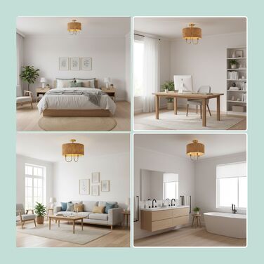 Relaxdays Дволампова стельова лампа