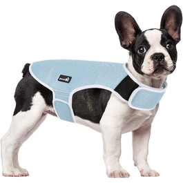 Охолоджуючий жилет для собак синього кольору, охолоджуючий жилет для домашніх тварин, Одяг для собак, дихаюча, літня охолоджуюча куртка, м'яка, що захищає від спеки, охолоджуюча куртка для активного відпочинку, піших прогулянок, тренувань