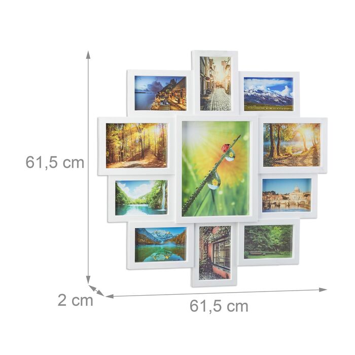 Рамка для фотографій Relaxdays для колажу з 11 фото