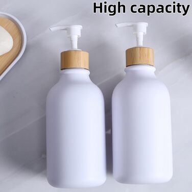 Набір аксесуарів для ванної кімнати, 9 шт. з бамбука: сміттєвий бак, дозатор мила, тримач для зубних щіток, щітка для унітазу, контейнер для ватних паличок, мильниця (білий мат)