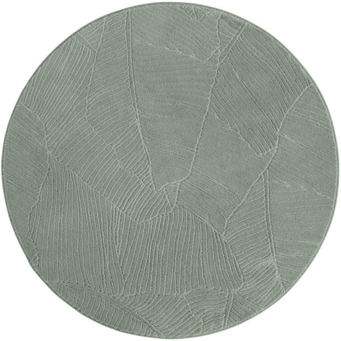 Килимок для ванної кімнати Taracarpet з антиковзаючим покриттям, 80x150 см, зелений з листям