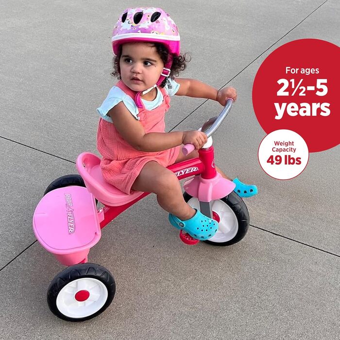 Триколісний велосипед Radio Flyer для малюків 2,5-5 років, рожевий
