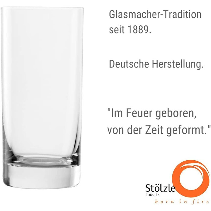 Склянки для води Stlzle Lausitz серії New York Bar i набір з 6 склянок можна мити в посудомийній машині I великі келихи для соку I Універсальні келихи a