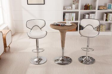 Барний стільць Roundhill Furniture Masaccio з м'яким сидінням з екошкіри, поворотний, з підйомним механізмом, сірий (набір 2 шт.)