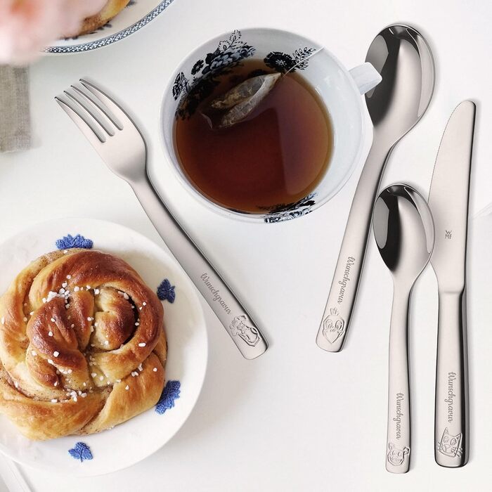 Набір дитячого столового прибору WMF Kinderbesteck з гравіюванням (4 шт.) - тематика 