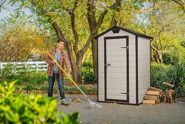 Садовий будиночок Keter Manor 4x3 м, пластиковий, коричневий - для дачі та саду