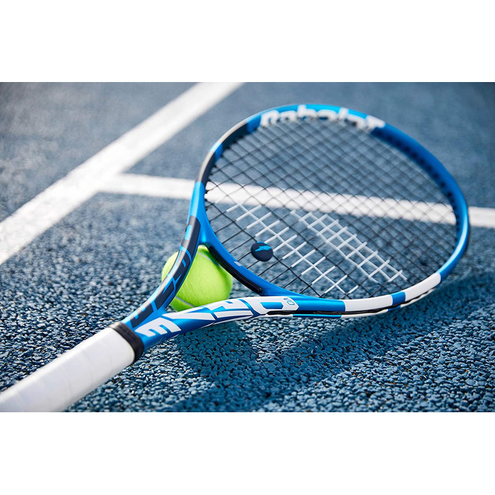 Тенісна ракетка Babolat Evo Drive для дорослих, унісекс, 136-синя, з кишенею на талії, з ручним захопленням 2