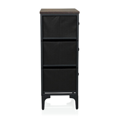 Комод AMERIKO S 45x30x77см 3 шухляди різнокольорові hjh LIVING