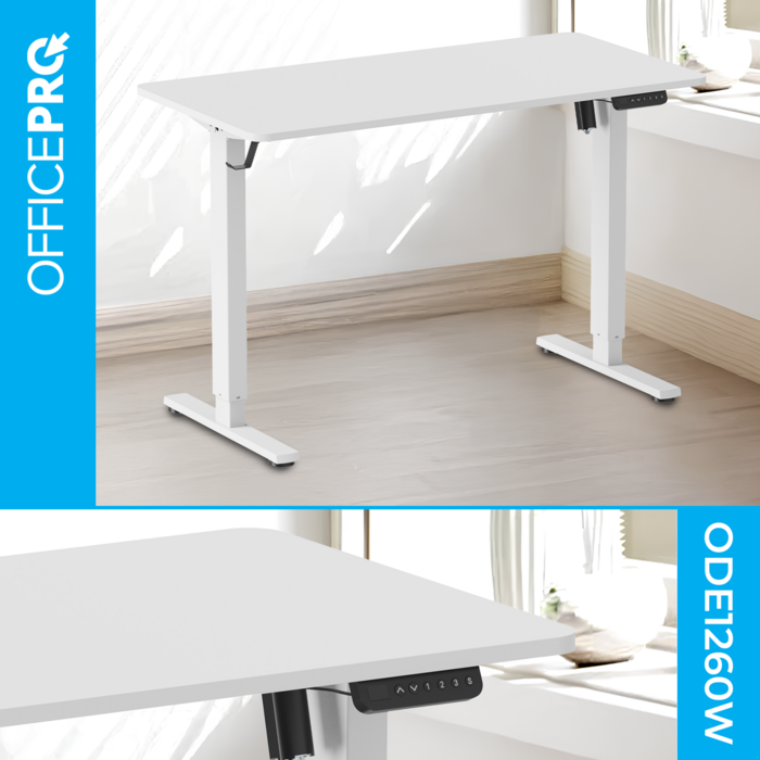 Комп’ютерний стіл з електрорегулюванням висоти OfficePro ODE1260W