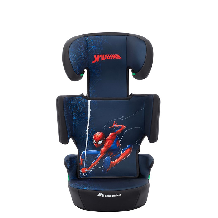 Автокрісло Bebeconfort Marvel Hera i-Safe Spiderman для дітей 3-12 років (100-150 см), з підголівником, складне, кріплення ременями